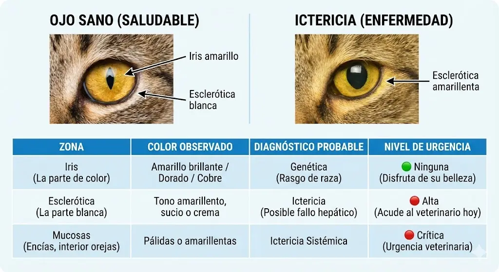 comprobación de ojo de gatos