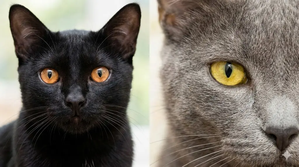 gatos con ojos amarillos portada