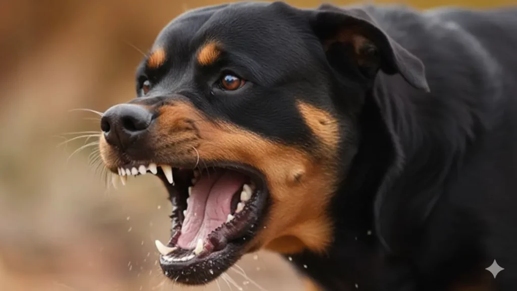 Síntomas y etapas de la rabia en perros: Guía de detección clínica y preventiva 1 perro con rabia ladrado