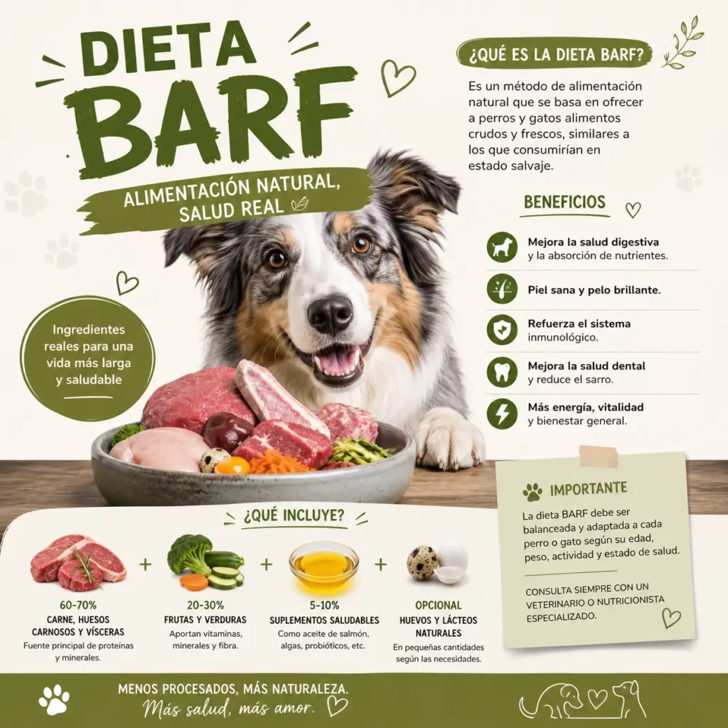 dieta barf para perros y gatos con clinica veterianaria la ciudad de los ángeles