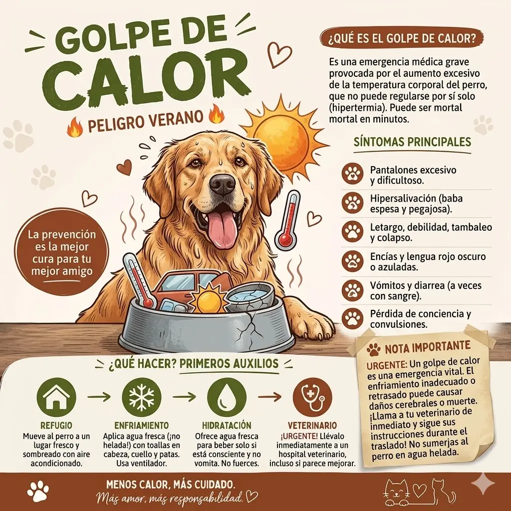 golpe de calor perros