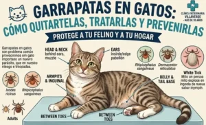garrapatas en gatos tratamiento veterinario