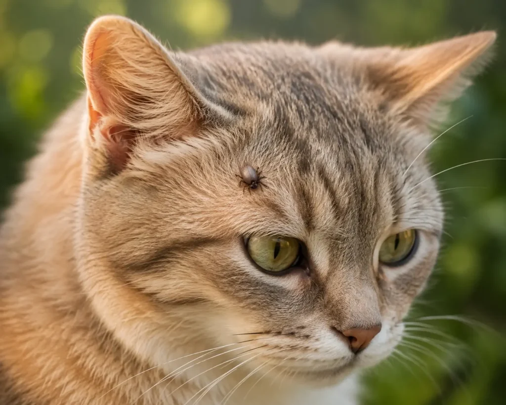 garrapatas en gatos