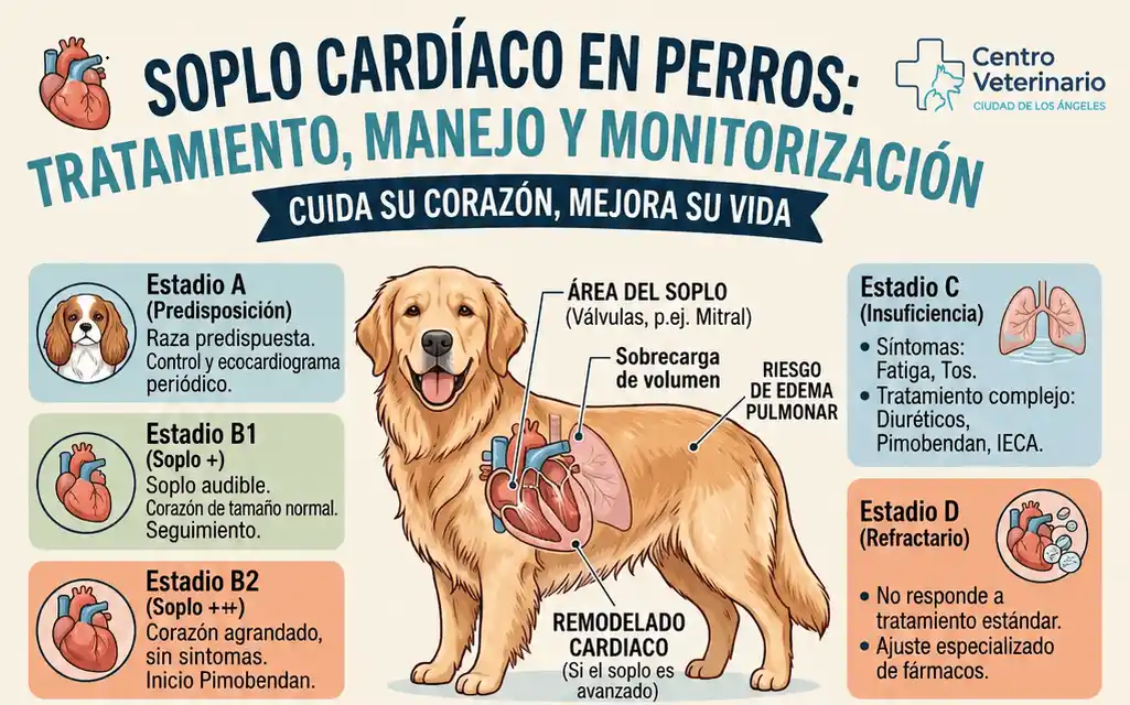 Perros con soplo en el corazón