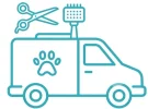 servicio de transporte y peluquería